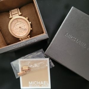 Michael Kors Parker rose gold watch